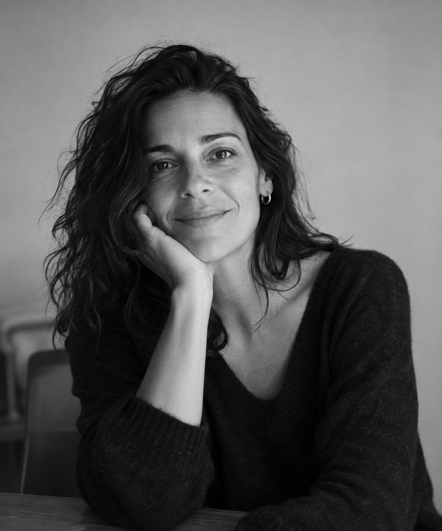 Marina Ocampo, retrato en blanco y negro
