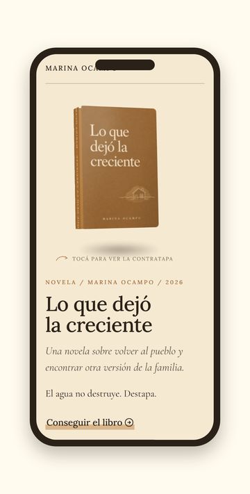 La página del libro del ejemplo vista en un teléfono
