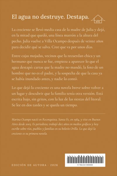 Contratapa del libro de ejemplo con el texto compuesto